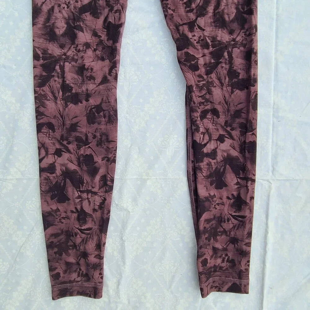 Lululemon Align Pant 28" - Mini Dusk Floral Antique Bark Black - Size 6 - Picture 16 of 16